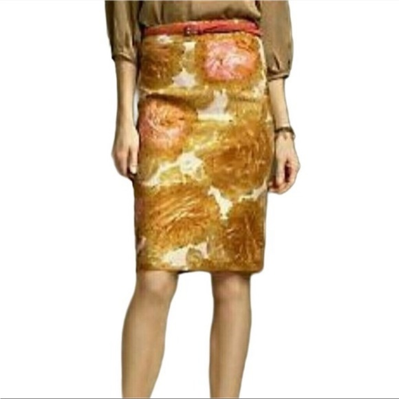 NWT Talbots Woman Floral Woven Textured Pencil Skirt - Picture 4 of 11
